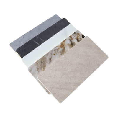 Le PVC en bambou de charbon de bois marbrent la feuille 1220*2440*8mm de panneau de mur