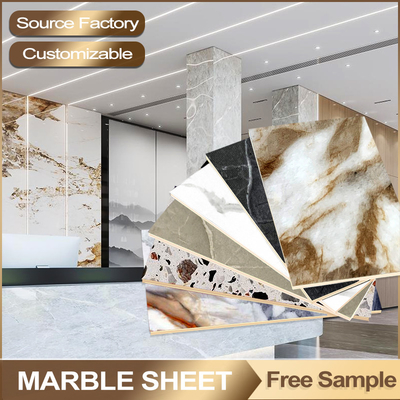 Plaque de marbre en PVC brillante haute 1220x2800 mm