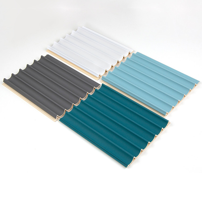 Panneau 15mm rond extérieur de gril de plafond en bois décoratif de 3D WPC