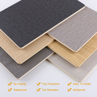 Lambris de mur en fibre de bambou en tissu imperméable décoratif de luxe