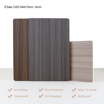 En bambou inodore grain en bois de panneau de mur de fibre stratifié 1220*2440mm