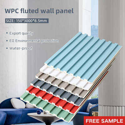 le gril en plastique en bois WPC de 8.5mm a tuyauté le panneau de mur aucune peinture imperméable