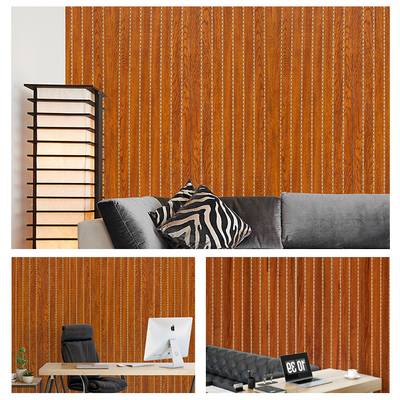 Panneau de mur insonorisé ignifuge décoratif de WPC 1.22*3m 1.22*2.8m