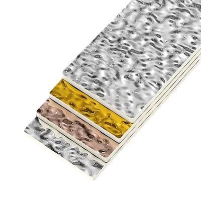 Preuve ignifuge de moule de panneau de mur de placage en bois de panneau d'ondulation de l'eau